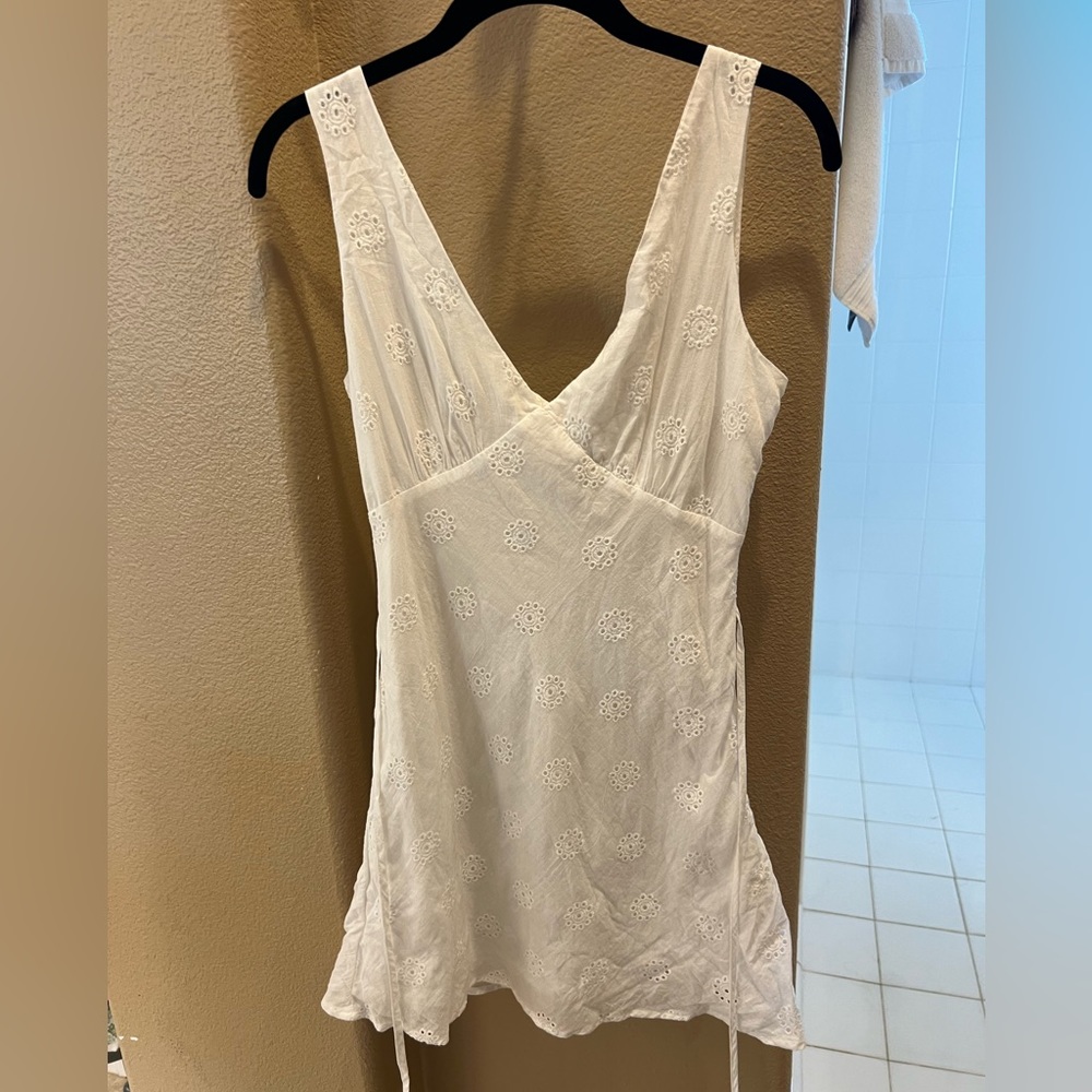 White Eyelet Dress by Beige Botany